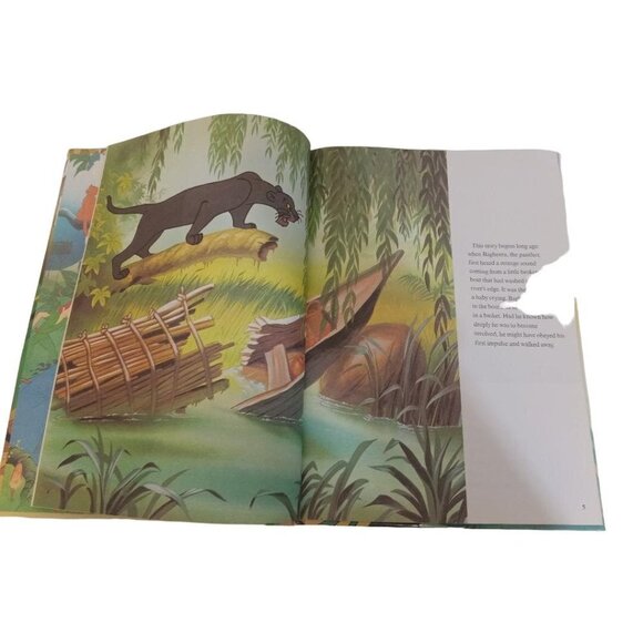 Walt Disneys Book The Jungle Book 1991 Hardcover 95 Pages With Tag - Picture 3 of 4